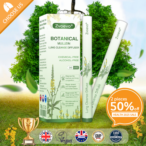 ✅UK Owned and Operated:Zvoevo® Botanical Mullein Lung Cleanse Diffuser