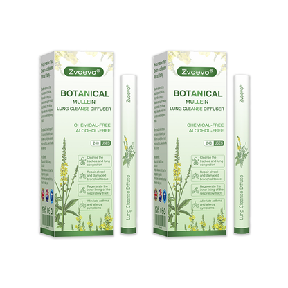 ✅UK Owned and Operated：Zvoevo® Botanical Mullein Lung Cleanse Diffuser