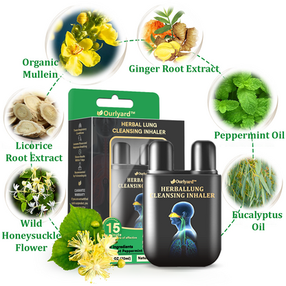 ✅Official Store:Ourlyard® Herbal Lung Cleansing Inhaler 👑(💝 Cough, wheezing, shortness of breath, sputum, stuffy nose, bronchitis, bronchitis, allergy symptoms, lung discomfort💝)